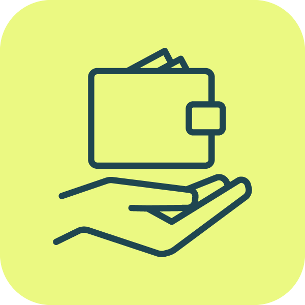 Wallet and Hand - Finance Icon_Altron HealthTech